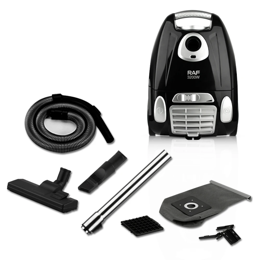 RAF R.8701 Retractable Cord 4.5L Bagged Canister Vacuum Cleaner – 3200W Wet &amp; Dry