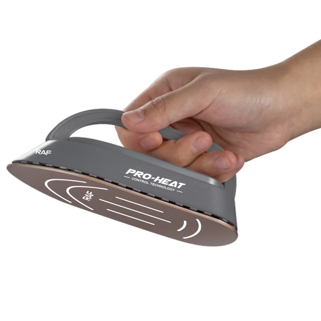 RAF R.1810 Mini Travel Steam Iron – 300W Dual Voltage (110V/220V) with Rotatable Handle & Teflon Soleplate