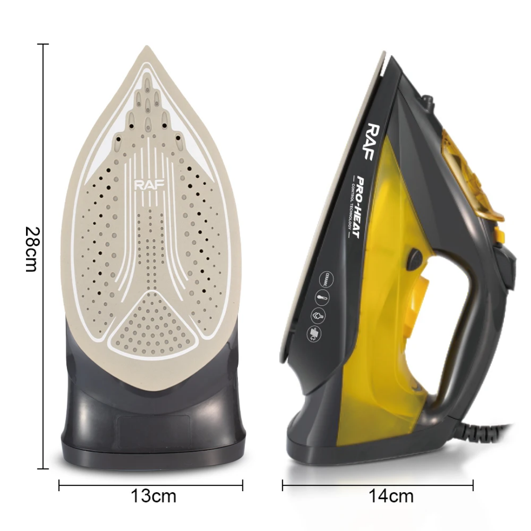 Portable Pressing Iron RAF R.11210 – 250ml Vertical Steam Function with Non-Stick Ceramic Soleplate
