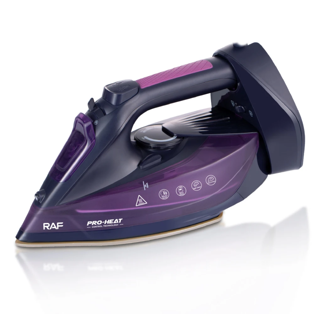 High-Power 2400W Professional Steam Iron RAF R.11224 – Advanced Ceramic Soleplate with Anti-Drip & Vertical Steam