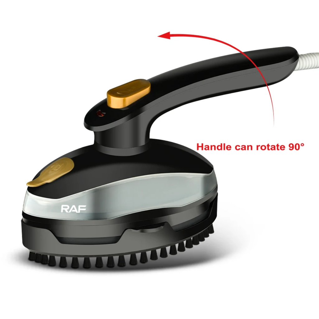 Portable Hanging Ironing Machine RAF R.1311 – 800W Travel Steam Iron with 90° Rotating Handle & Steam Brush