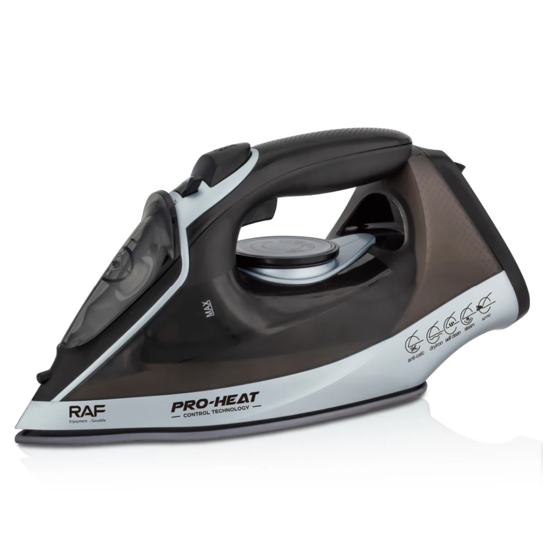 Professional Steam Iron RAF R.1015 – High-Power Ceramic Soleplate with Auto Shut-Off & Self-Cleaning System