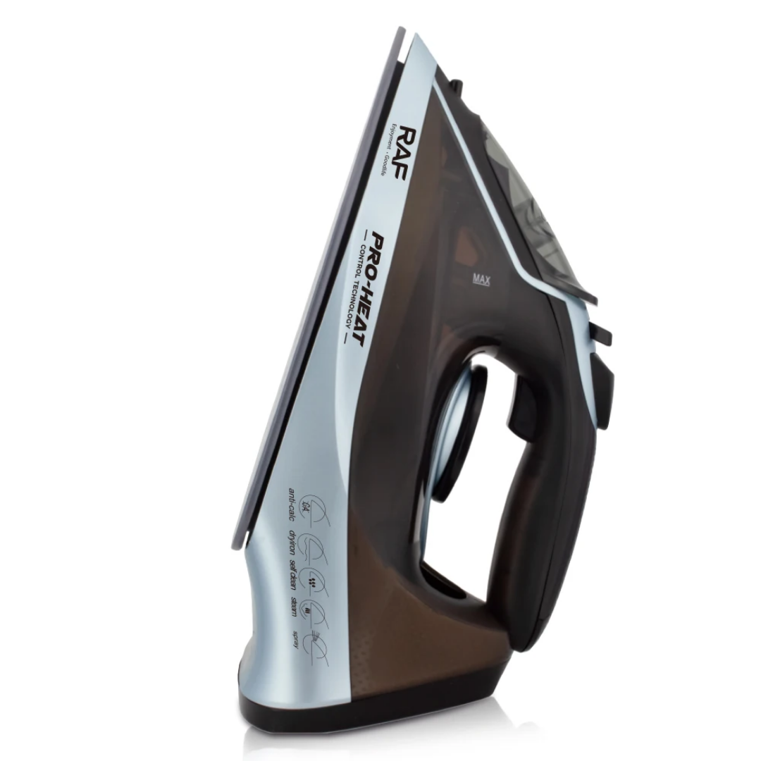 Professional Steam Iron RAF R.1015 – High-Power Ceramic Soleplate with Auto Shut-Off & Self-Cleaning System