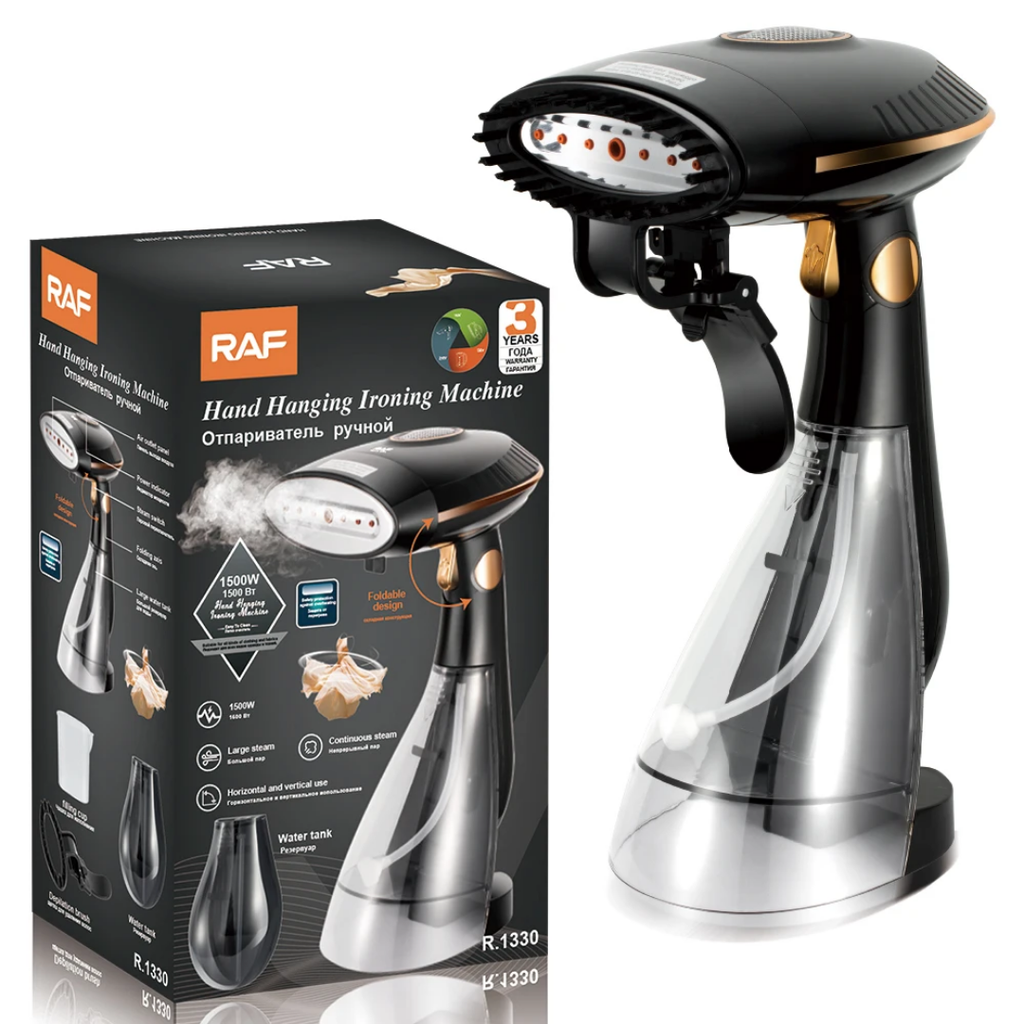 RAF R.1330 Digital Handheld Garment Steamer – 1500W High-Power Vertical Iron with 1.8L Extra-Large Water Tank