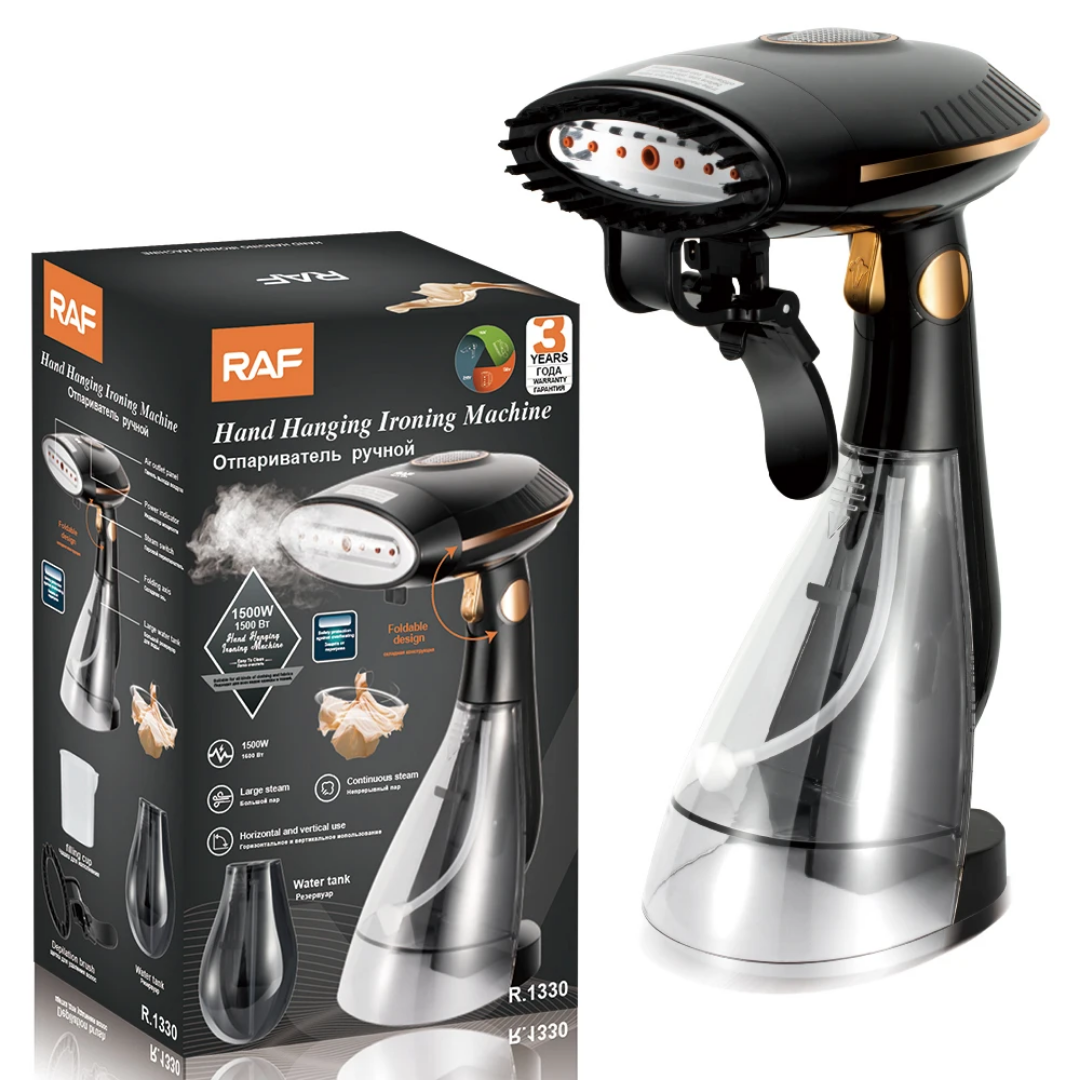 RAF R.1330 Digital Handheld Garment Steamer – 1500W High-Power Vertical Iron with 1.8L Extra-Large Water Tank
