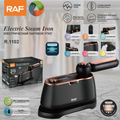 Dual Voltage Travel Iron RAF R.1102 – 1400W Global Portable Steam Iron with Ceramic Non-Stick Soleplate