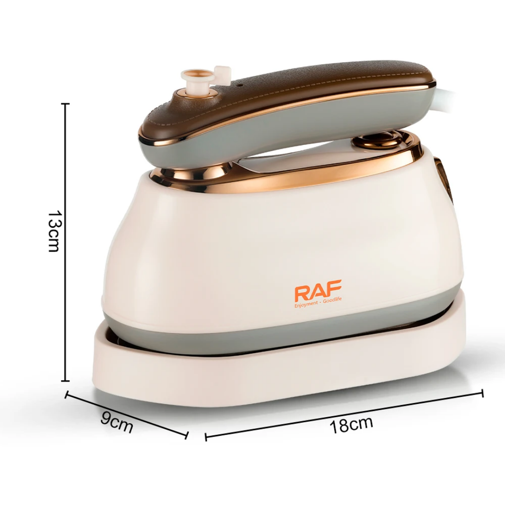 High-Quality Mini Steam Iron RAF R.1142 – 1000W Compact Electric Iron with Adjustable Thermostat & Steam Burst