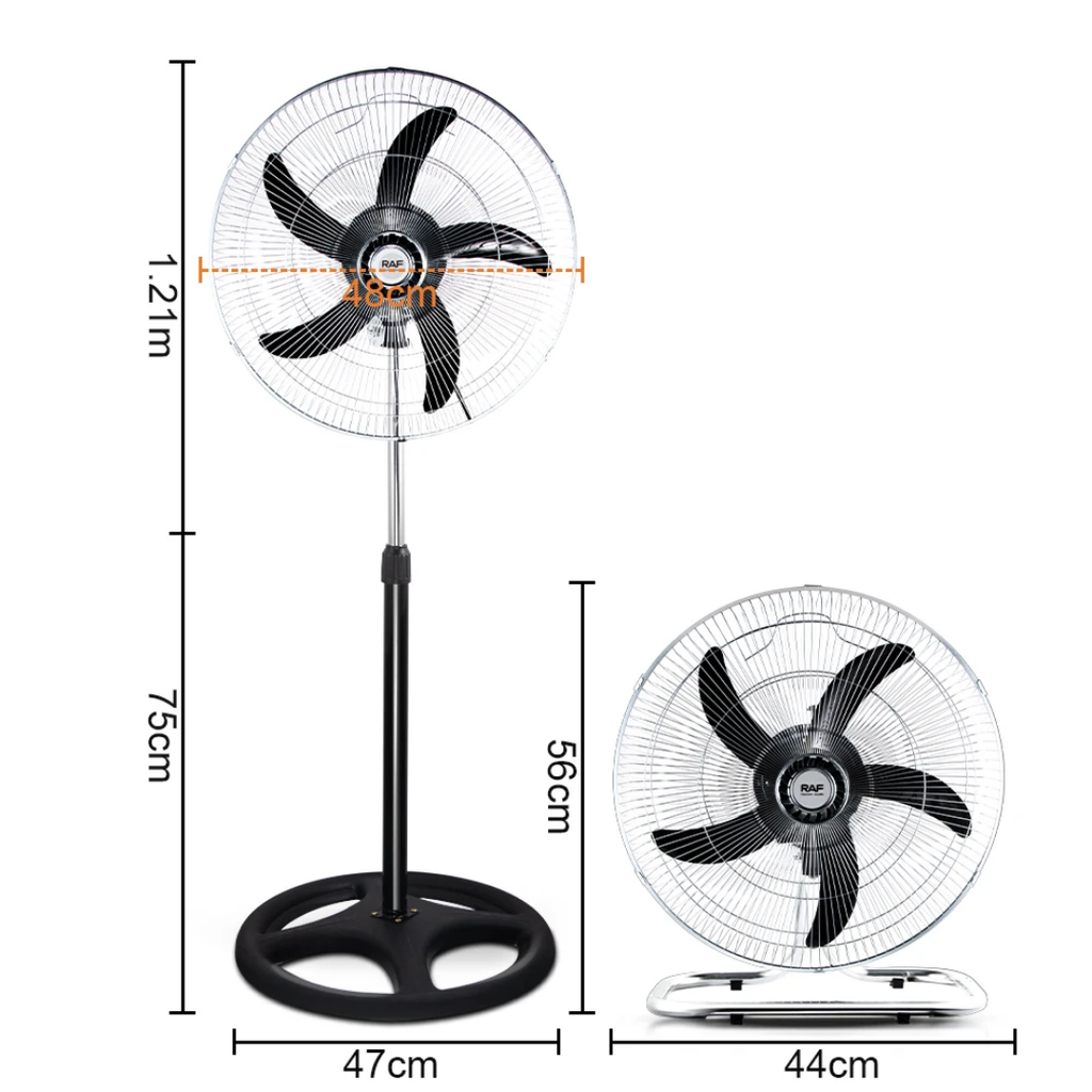 16-Inch Electric Standing Fan – Reliable Cooling with Adjustable Airflow Control RAF R.917
