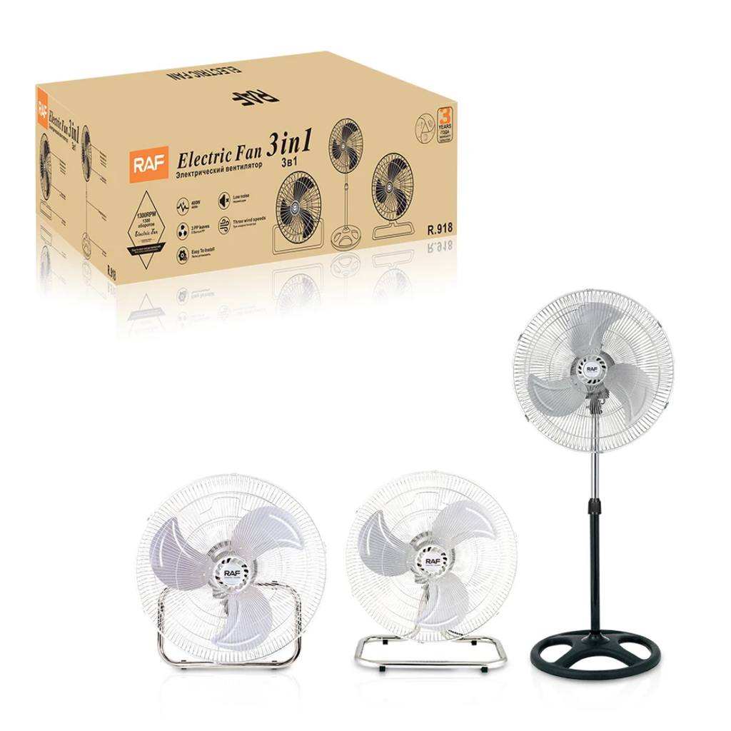 RAF R.918 16-Inch Electric Standing Fan – Adjustable Cooling with Reliable Performance