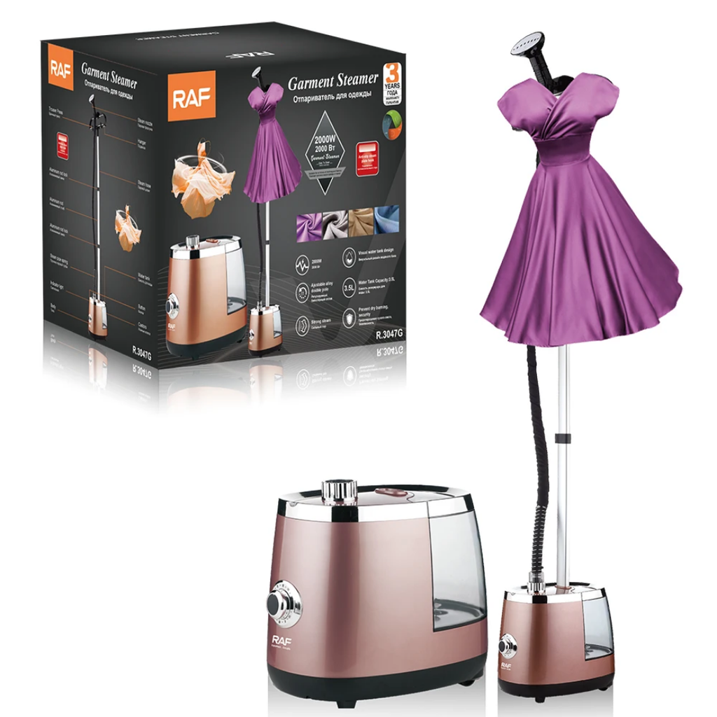Vertical Garment Steamer RAF R.3047 – 2000W Steam Iron Station for Efficient Fabric Care