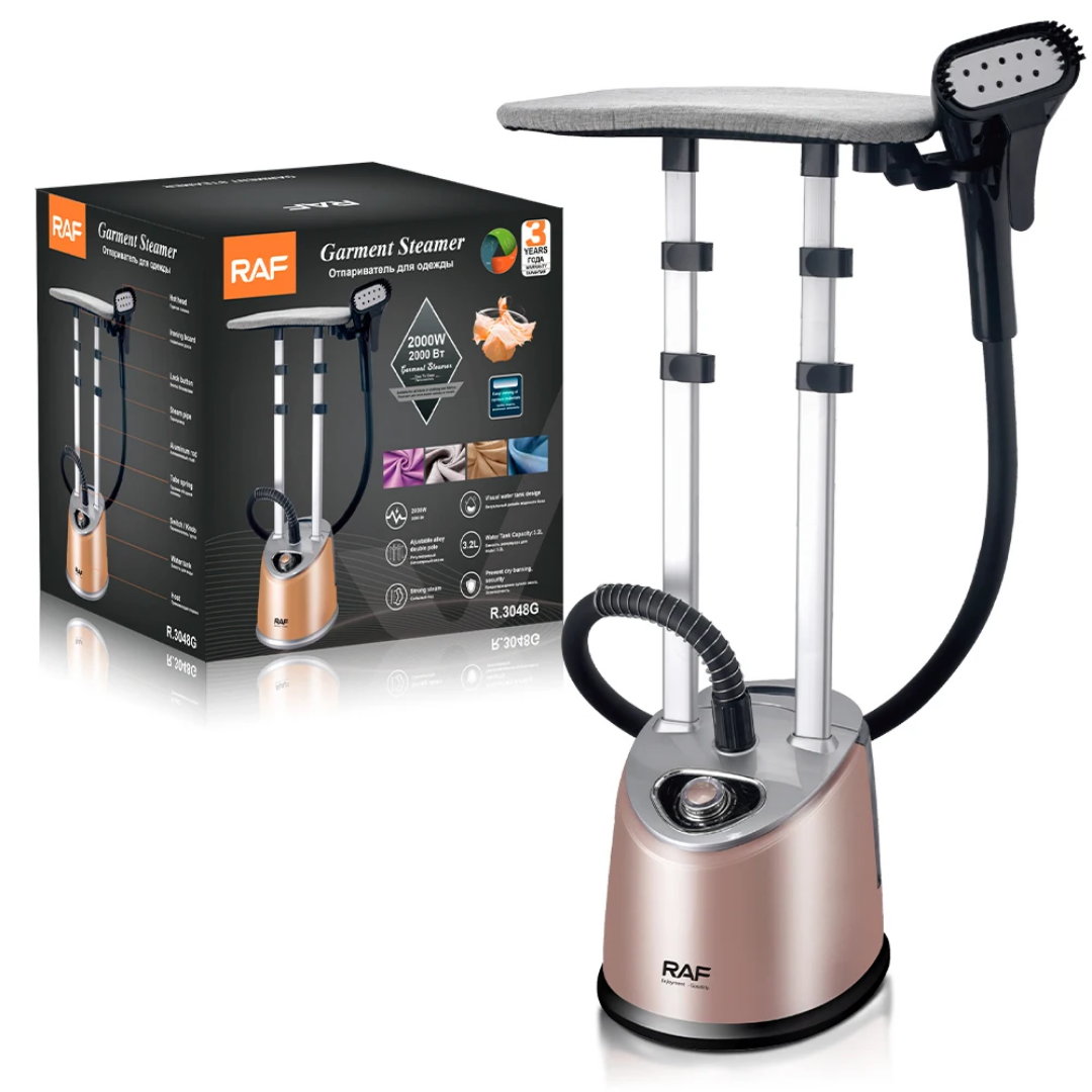 Vertical Garment Steamer RAF R.3046– Complete Steam Iron Station with Ironing Board