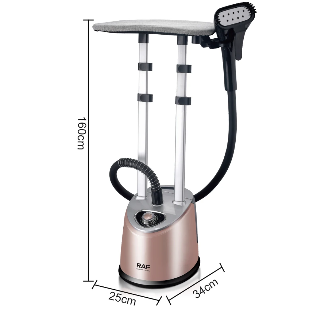 Vertical Garment Steamer RAF R.3046– Complete Steam Iron Station with Ironing Board