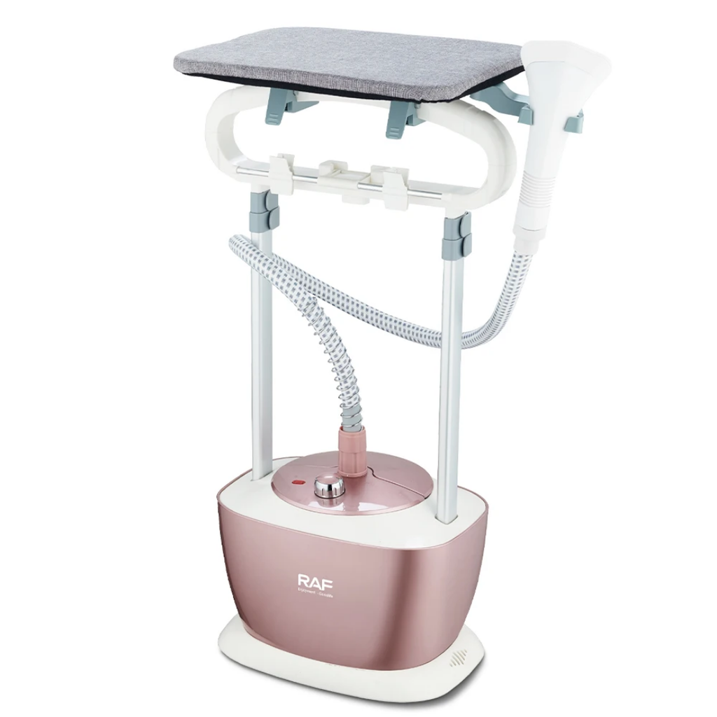 Vertical Garment Steamer 2000W RAF R.3042 – Steam Iron Station with Ironing Board, Fast Heat-Up & Continuous Steam