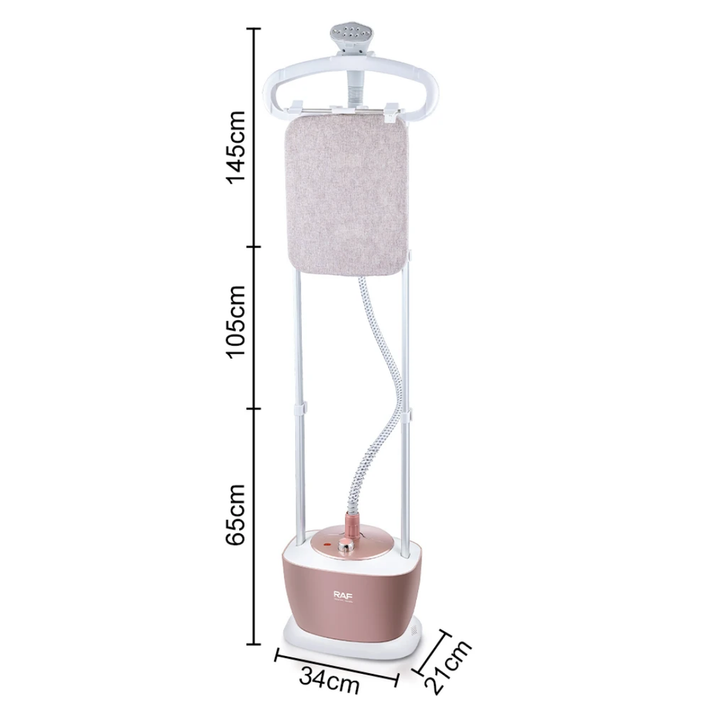 Vertical Garment Steamer 2000W RAF R.3042 – Steam Iron Station with Ironing Board, Fast Heat-Up & Continuous Steam