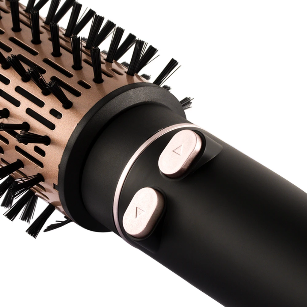 Rotating Hot Air Brush 1000W RAF R.421 – Ionic Hair Dryer Brush with Ceramic Keratin Coating, Auto Rotating Curling & Volumizing Styler