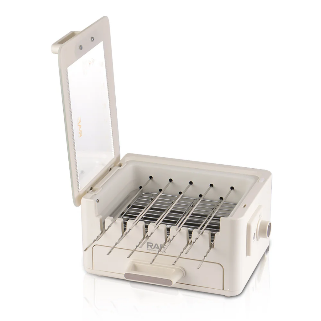 Automatic Rotating BBQ Skewers Machine RAF R.5417  – 11 Skewer Indoor Smokeless Electric Grill | 360° Rotating Kebab Maker