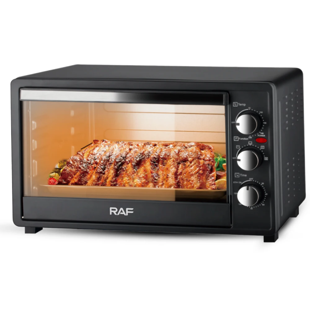 40L Countertop Electric Oven RAF R.5326 – Large Pizza & Baking Oven with Grill, Air Fry, and Turbo Convection | Home Oven