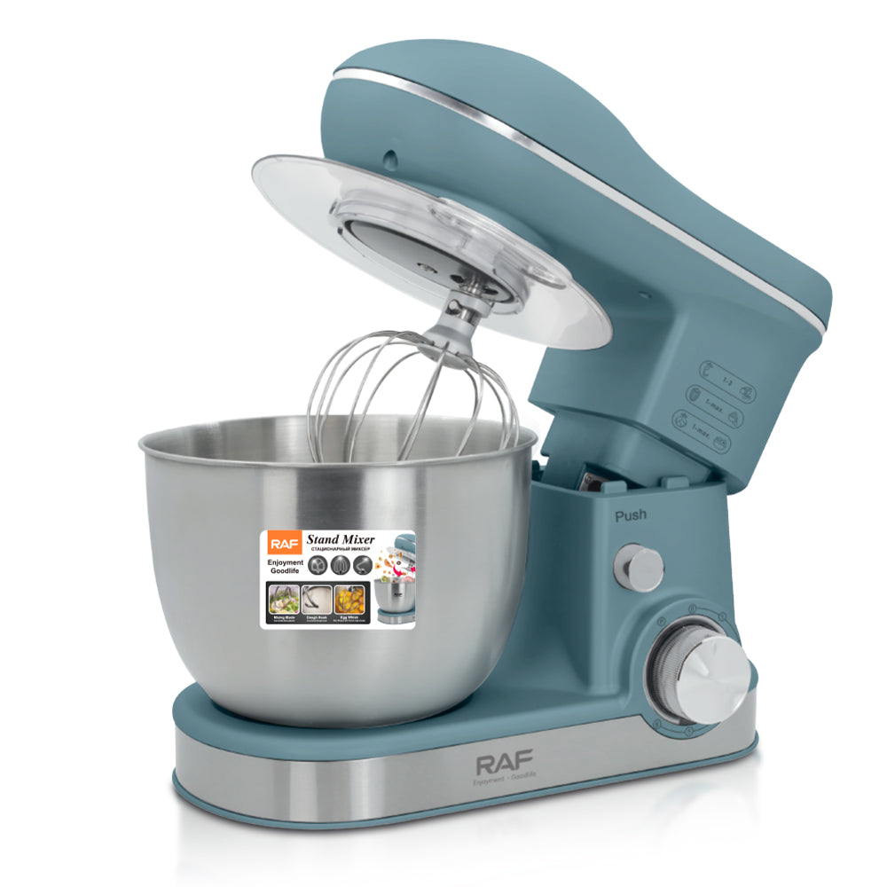 RAF R.6616 Professional Bowl-Lift Stand Mixer – 1600W Heavy-Duty 4L Dough Mixer with All-Metal Gears & Stainless Steel Bowl (Commercial Grade)