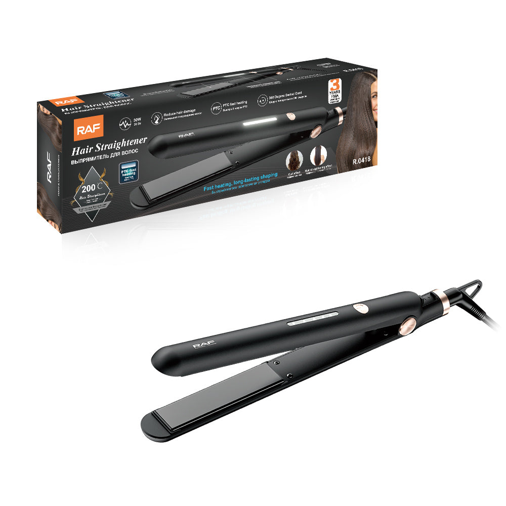 RAF R.0418 00 Degree Hair Straightener – Professional Salon & Barber Hair Iron