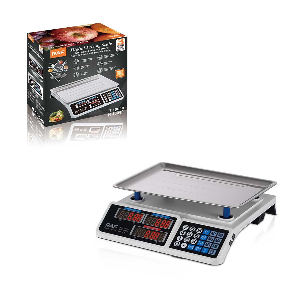 RAF Electronic Scale Commercial 40KG Vegetable Weighing Scale – Model R.10040