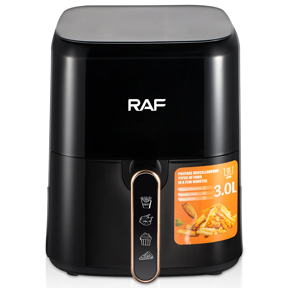 RAF 3L Compact Digital Air Fryer (R.5362) – 1300W Oil-Free Non-Stick Cooker with Smart Touch Screen