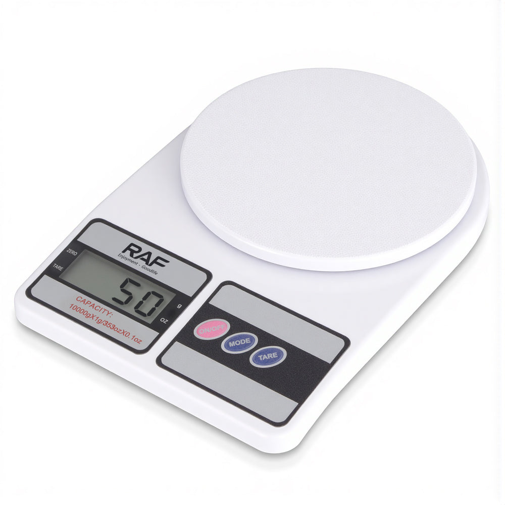 RAF Modern White Smart Digital Kitchen Scale – Model R.10015
