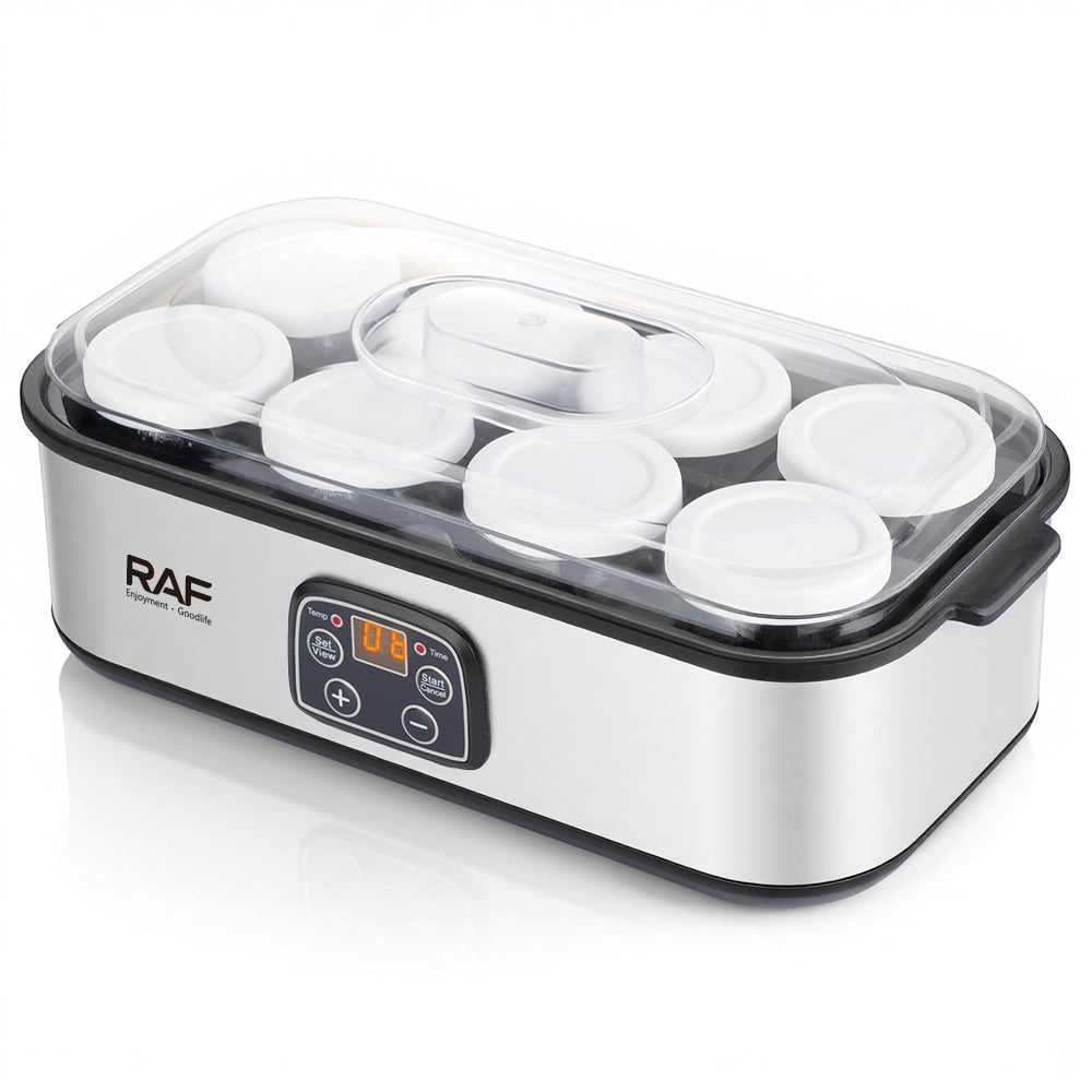 Automatic Yogurt Maker RAF R.14404  – Multi-Cup Yogurt Machine with 8 Separate Containers