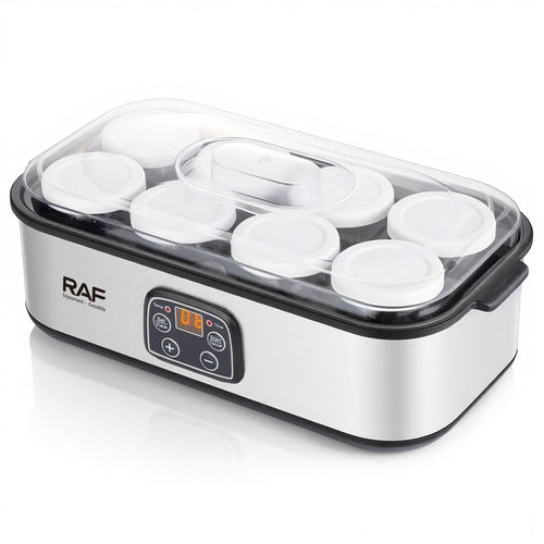 Automatic Yogurt Maker RAF R.14404  – Multi-Cup Yogurt Machine with 8 Separate Containers