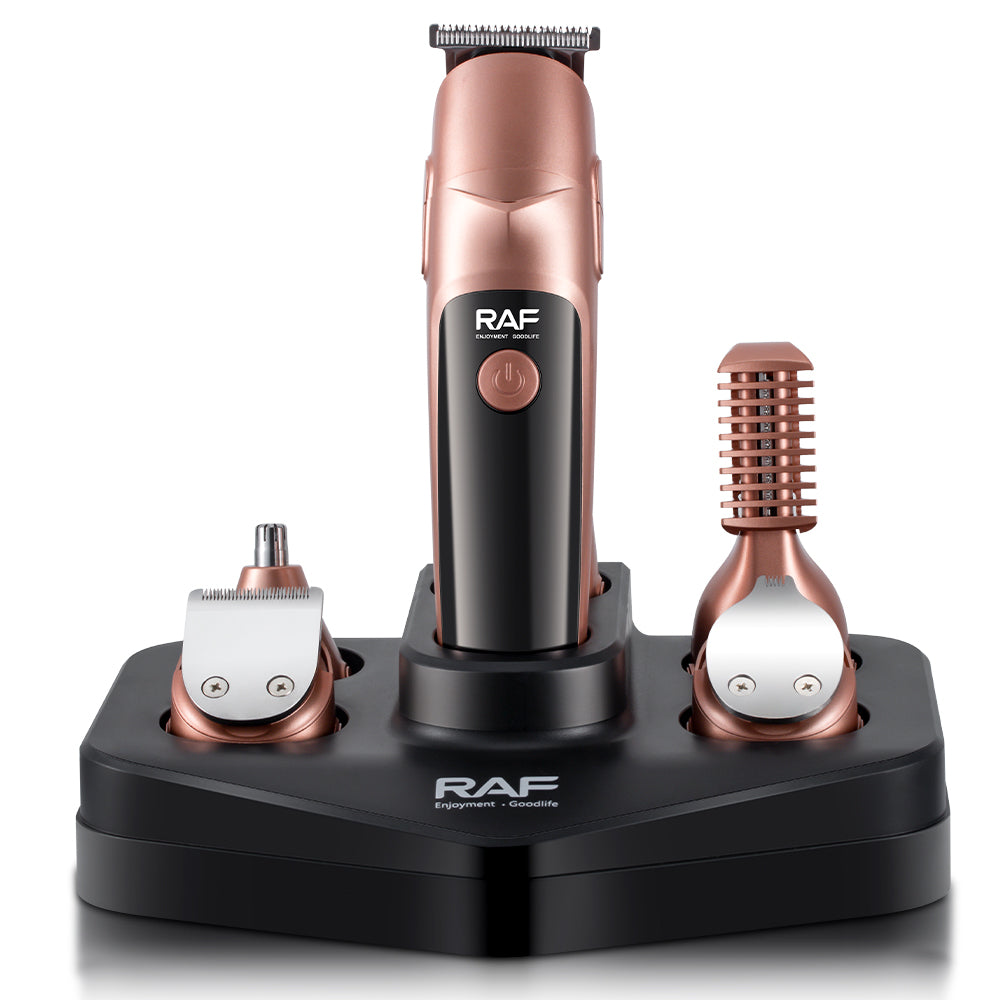 19-in-1 Professional USB Rechargeable Hair & Grooming Trimmer Set  RAF R.4021 – Multi-Attachment Clipper for Hair, Beard & Body