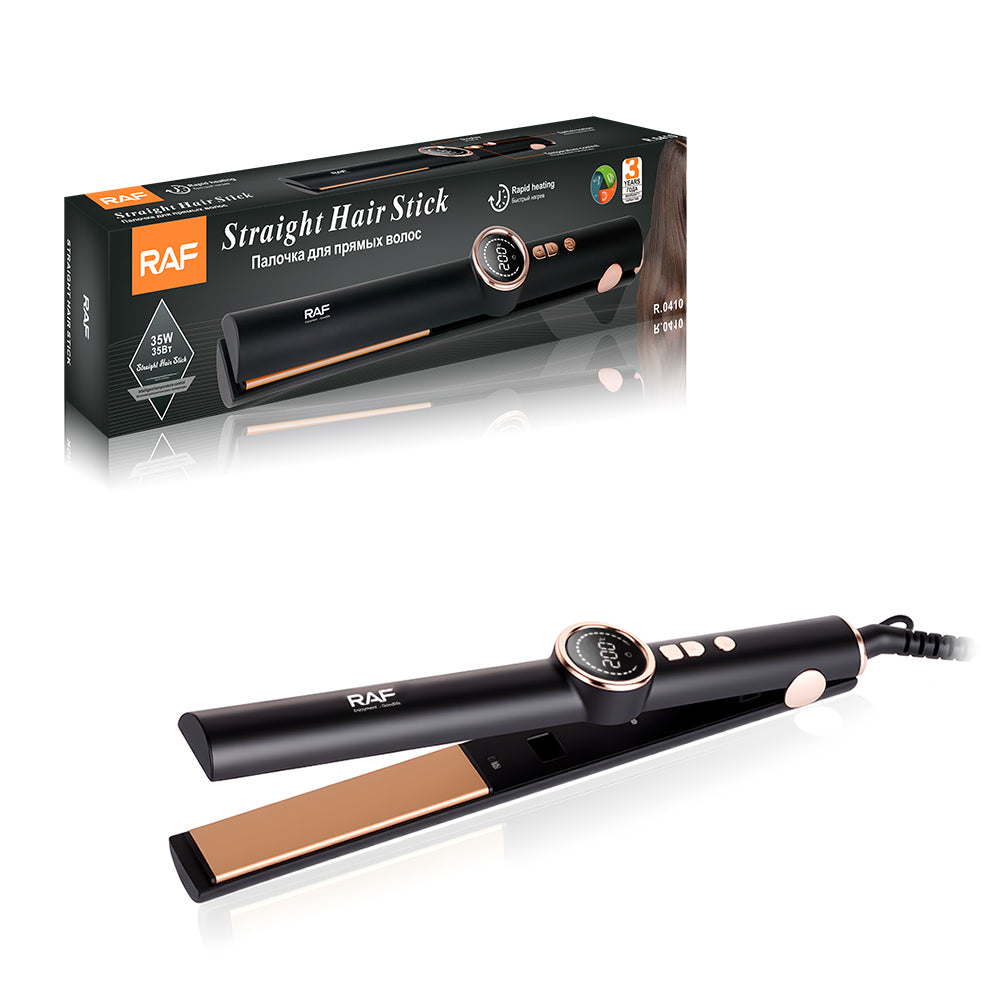 Hair Flat Iron RAF R.0410  – Floating Plate Wide Panel Pro Hair Straightener