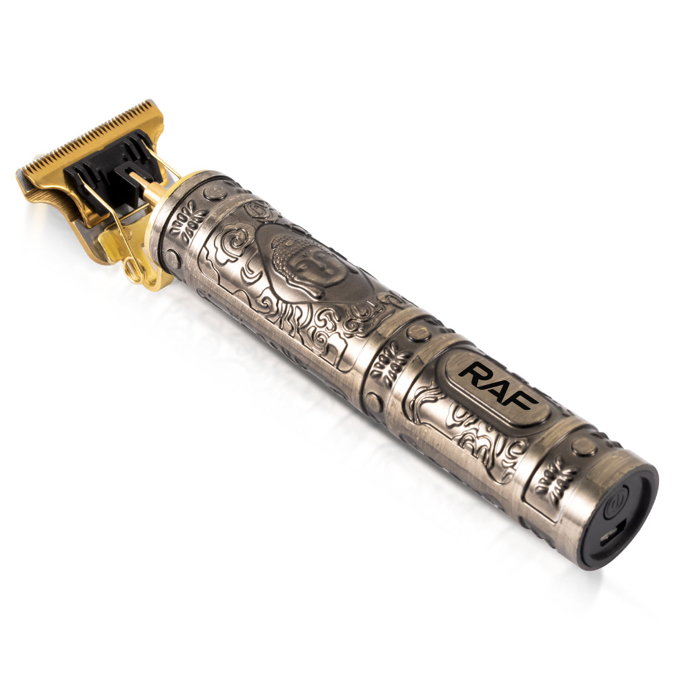 RAF R.434 USB Cordless Hair & Beard Trimmer – Titanium Blade Grooming Kit for Haircuts & Body