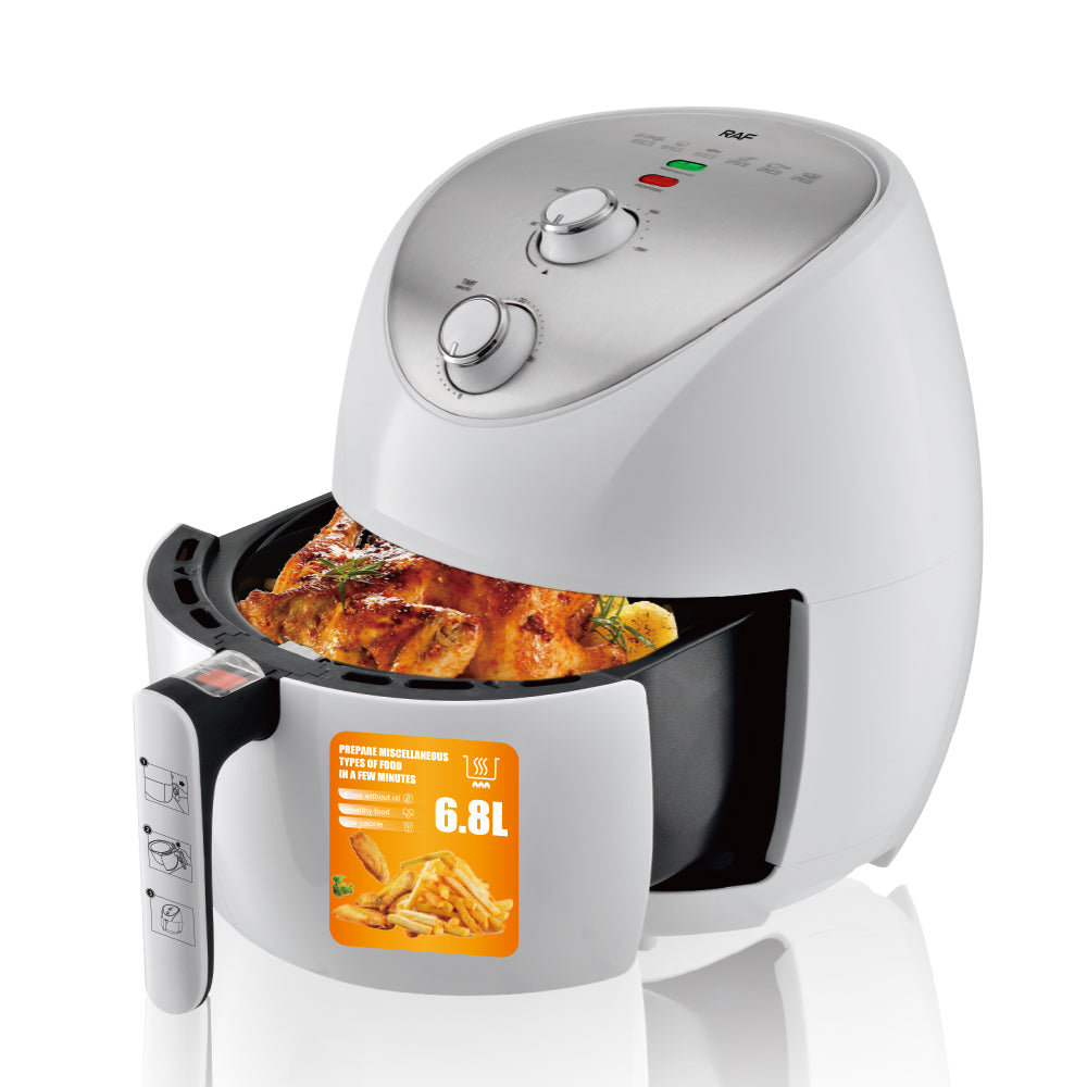 RAF 6.8L Multi-Functional Digital Air Fryer (R.5285) – 1500W Oil-Free Convection Oven & Dehydrator