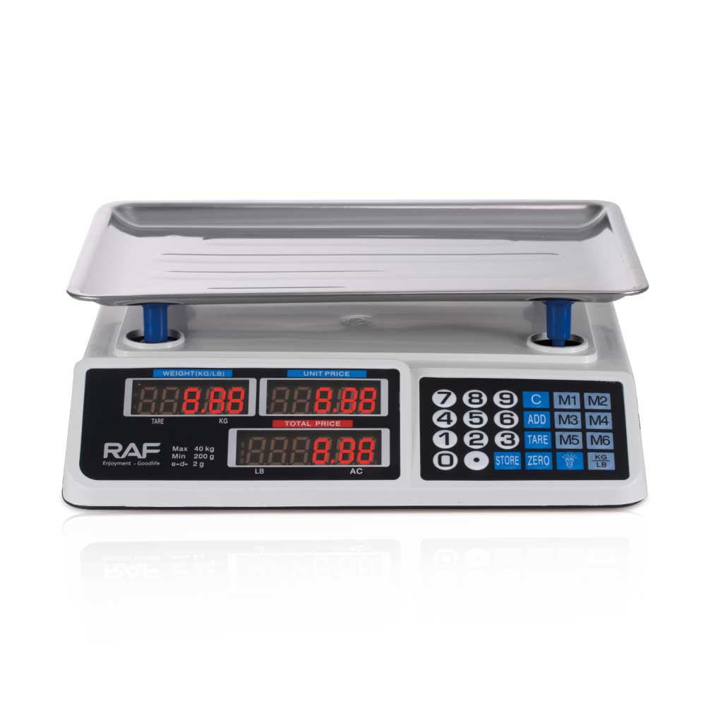RAF Electronic Scale Commercial 40KG Vegetable Weighing Scale – Model R.10040