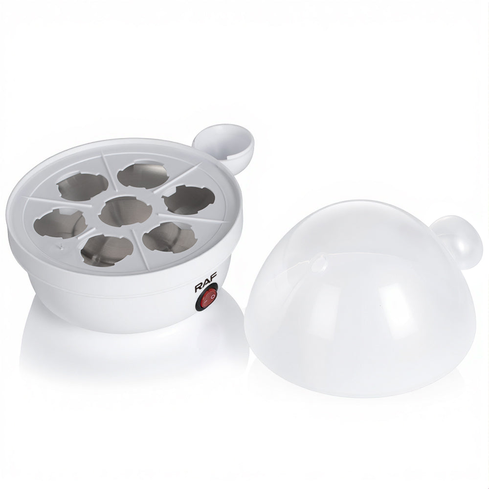 Electric Egg Boiler & Steamer RAF R.0052  – 7 Egg Capacity Automatic Cooker with 350W Fast Heating & Auto Shut-Off