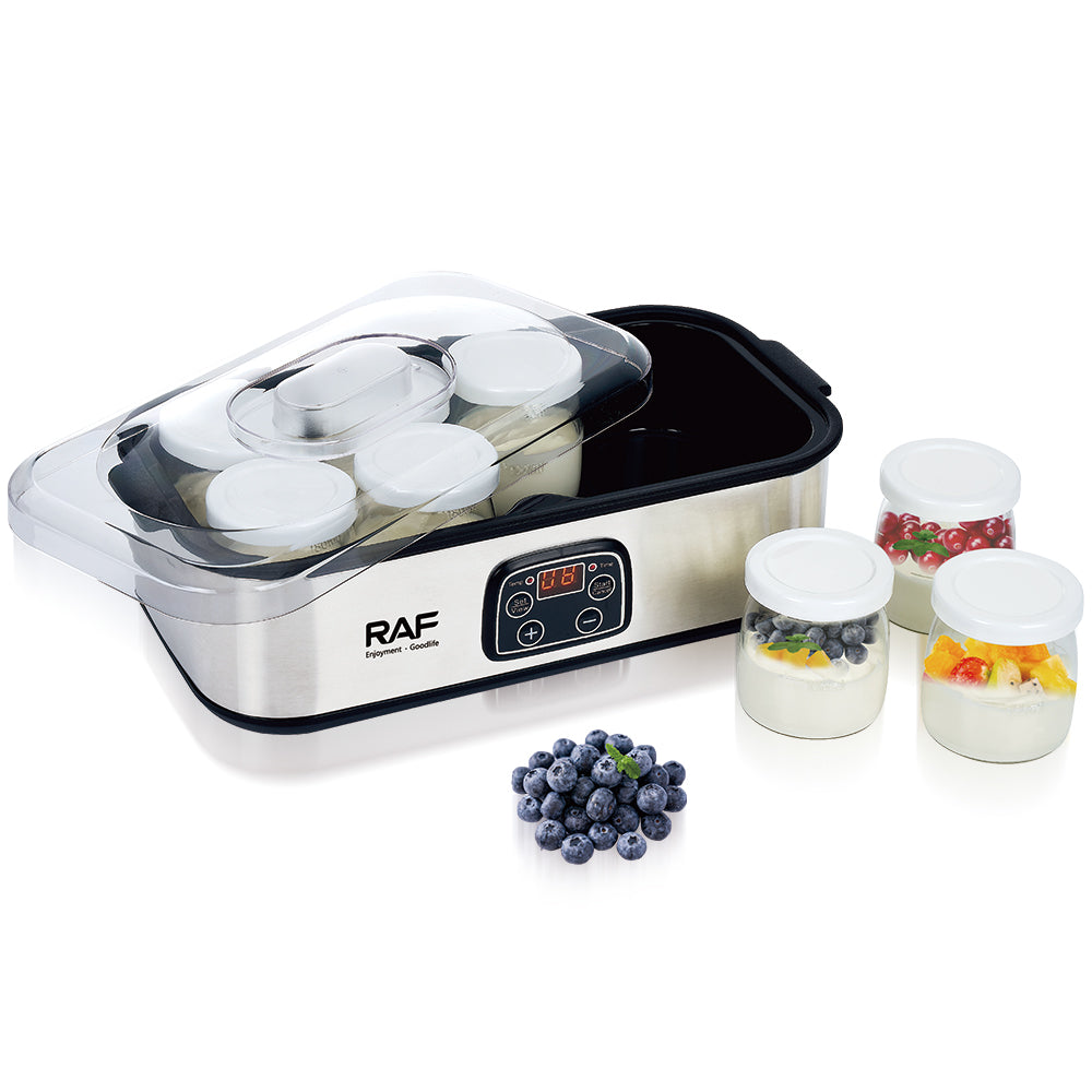 Automatic Yogurt Maker RAF R.14404  – Multi-Cup Yogurt Machine with 8 Separate Containers