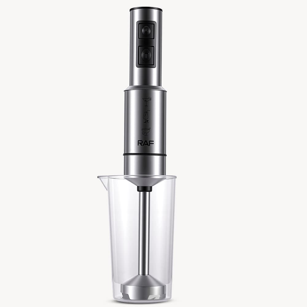 Handheld Electric Stick Blender RAF R.3032  – 400W High-Efficiency Immersion Mixer, 28000 RPM Ultra-Fast Rotation, 4-Blade Stainless Steel System with Durable Metal Blend Head