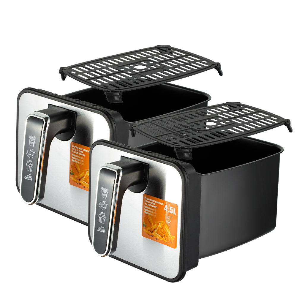 RAF 9L Double Basket Digital Air Fryer (4.5L + 4.5L) – 2200W High-Power Smart Cooker – Model R.5377