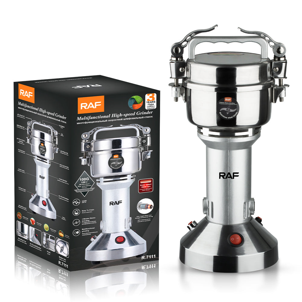 Mini Flour Mill Grinder RAF R.7111 – Electric Grain & Corn Grinding Machine for Home Use