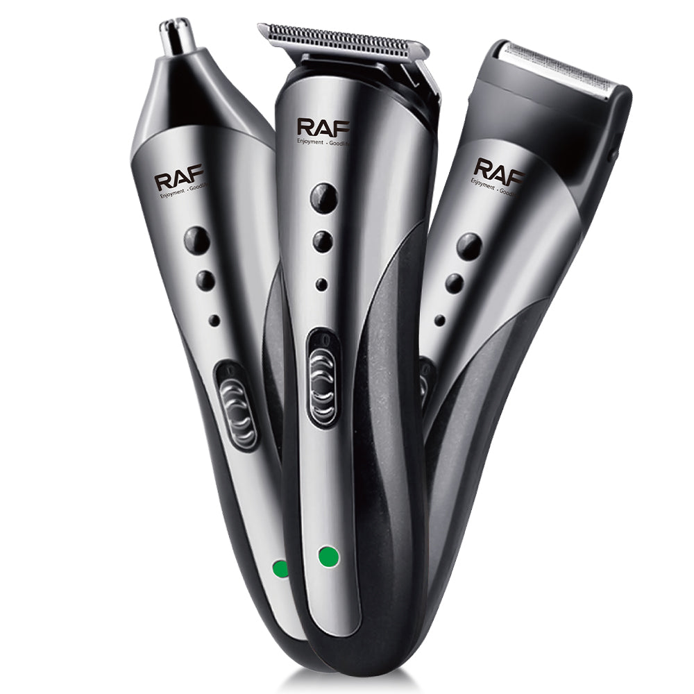 3-in-1 Men’s Grooming Trimmer RAF R.4047 – Hair, Beard &amp; Nose Trimmer with USB Rechargeable Battery