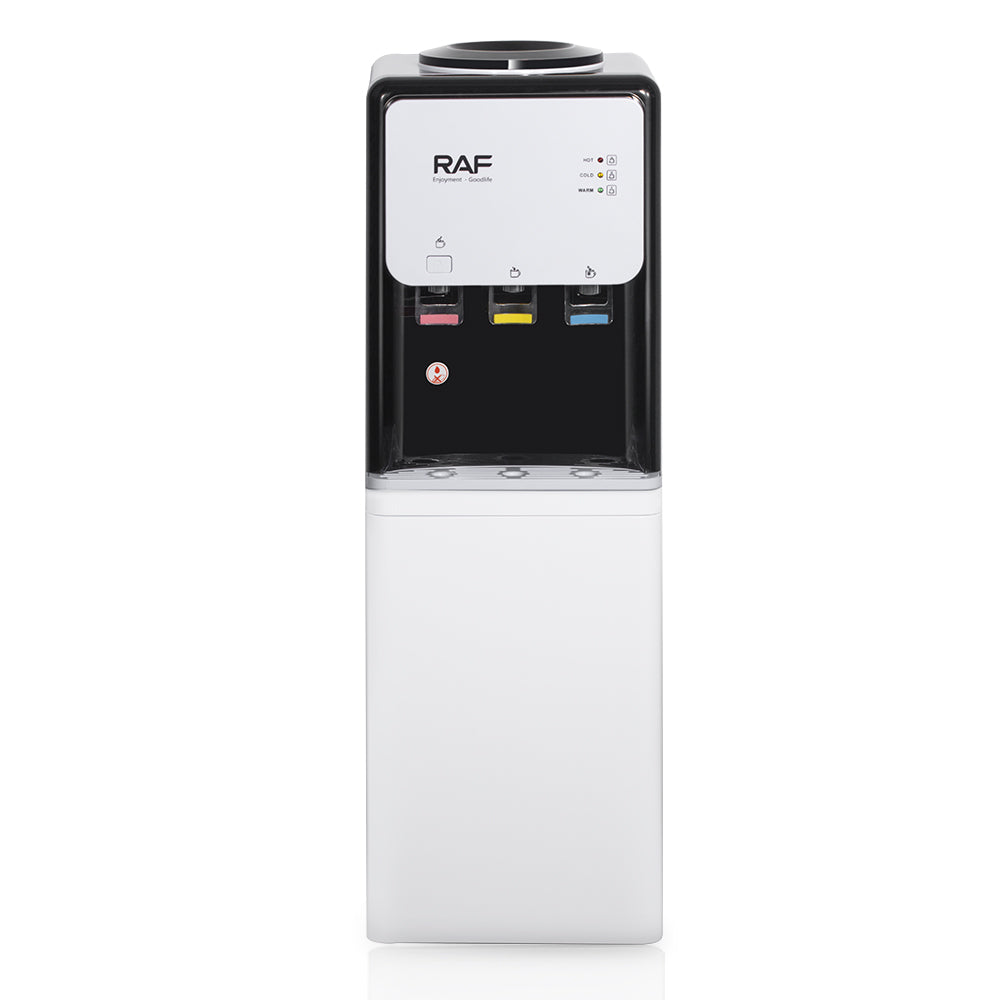 RAF R.11000 Triple-Temp Standing Water Dispenser – 1600W High-Power Hot, Cold & Normal Water Cooler (Floor Standing, Slim Design)