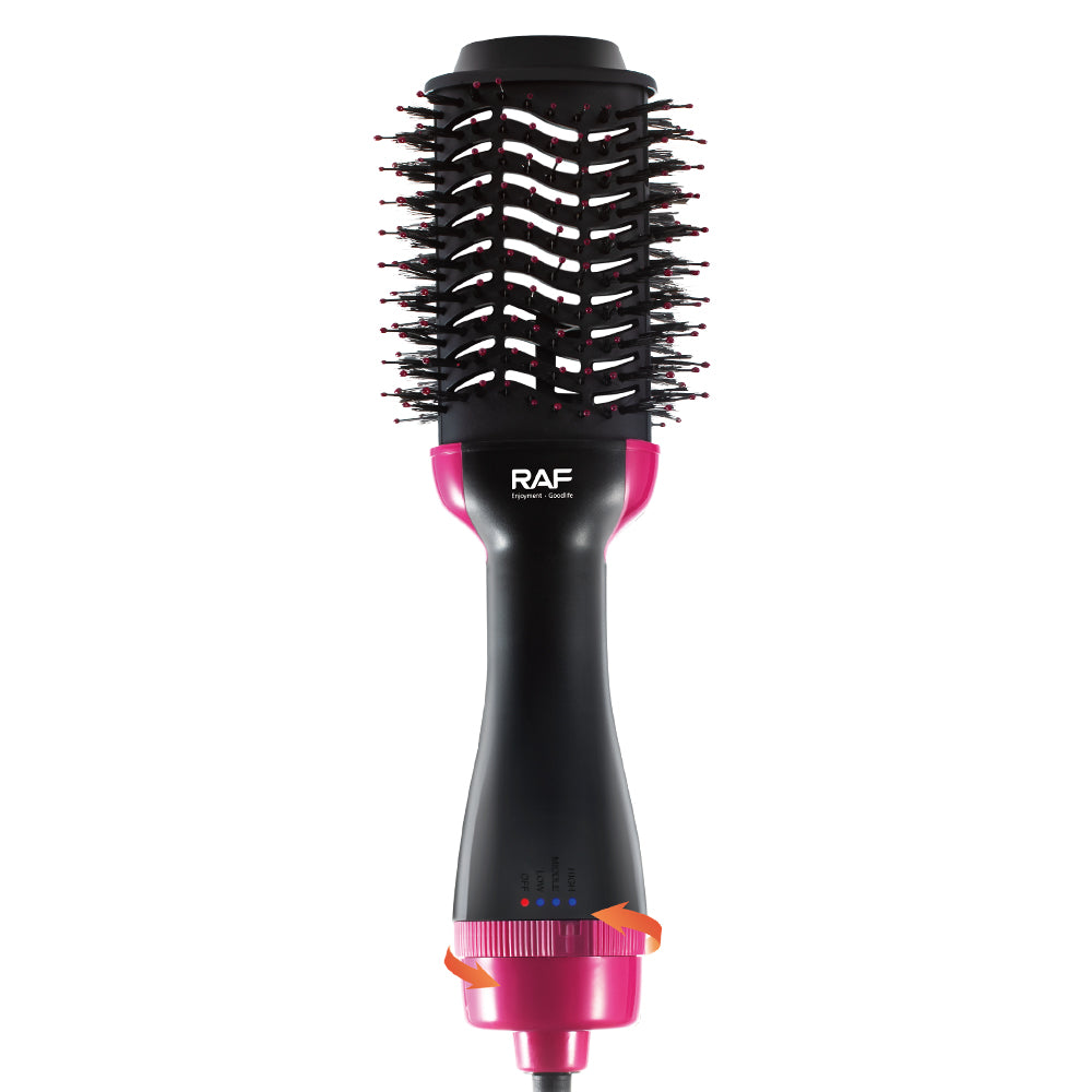 6-in-1 Round Hair Brush RAF R.4565 – Dryer, Straightener, Curler & Volumizer Styler