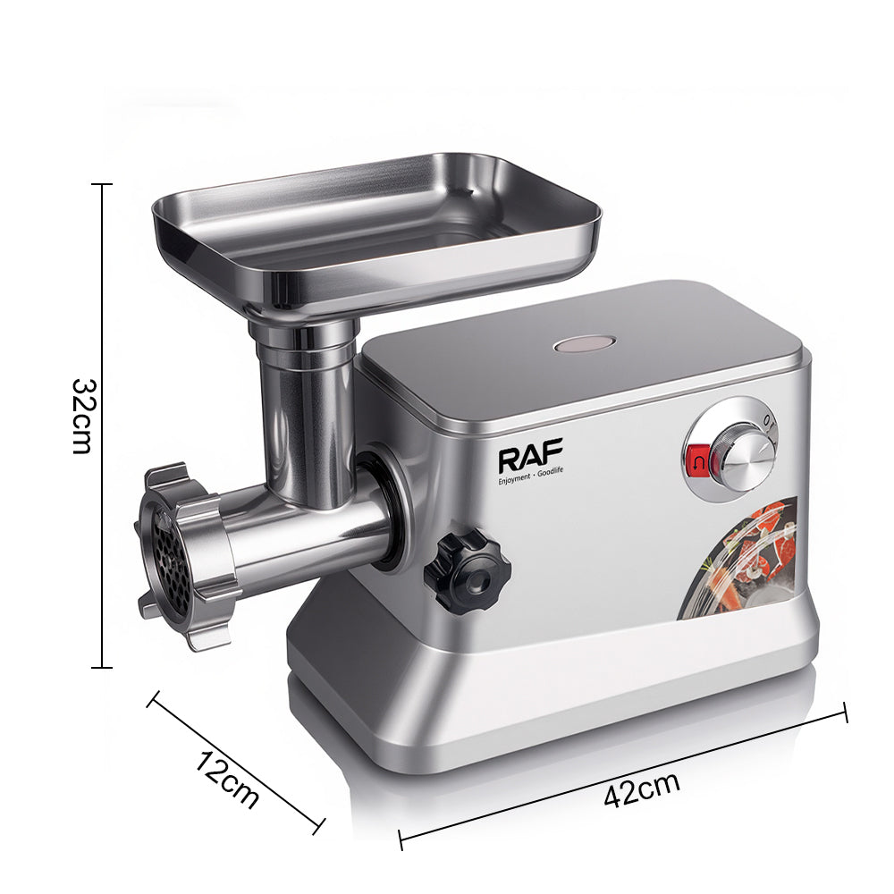 Electric Meat Grinder RAF R.3360  – Heavy Duty Copper Motor Meat Mincer for Home & Commercial Use