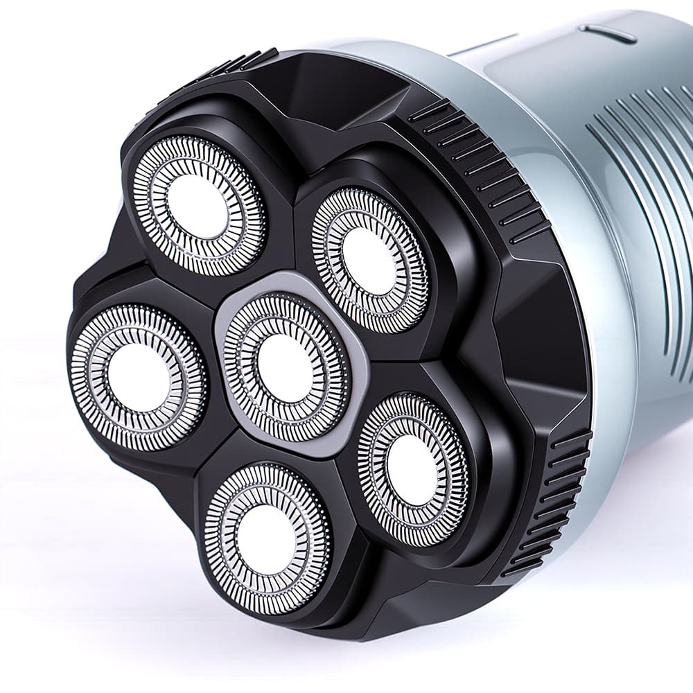Waterproof Electric Head Shaver RAF R.40006 – Rechargeable Bald Head, Beard & Body Grooming Razor with LED Display