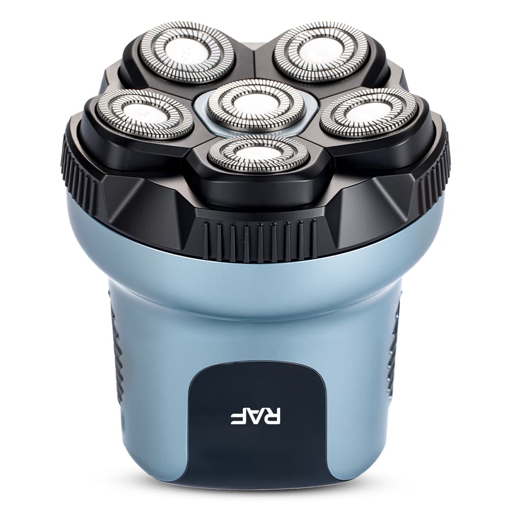 Waterproof Electric Head Shaver RAF R.40006 – Rechargeable Bald Head, Beard & Body Grooming Razor with LED Display