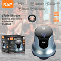 Waterproof Electric Head Shaver RAF R.40006 – Rechargeable Bald Head, Beard & Body Grooming Razor with LED Display