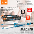 Hair Straightener RAF R.443  – LCD Display Ceramic Flat Iron for Smooth Hair
