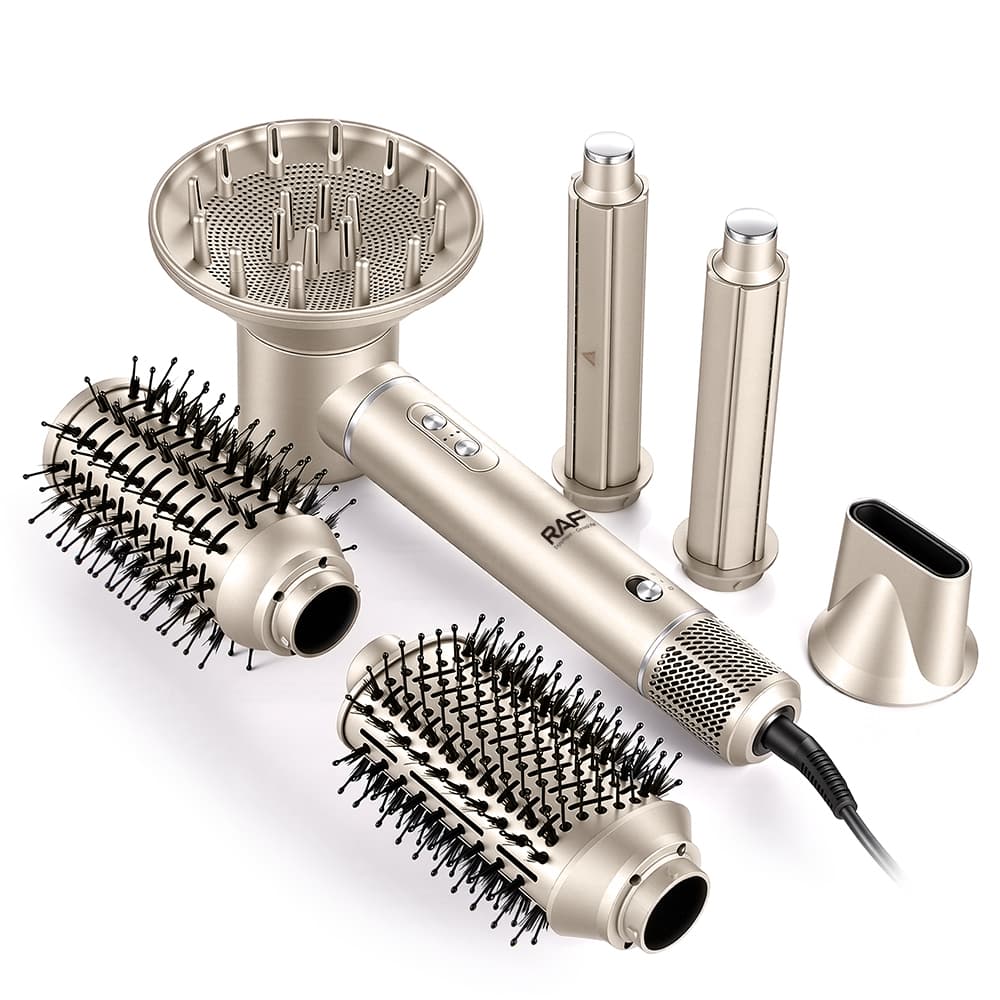 Smart Salon Hairdryer 7-in-1 Hair Styler Set – Fast Drying Brushless Motor RAF R.4510