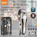 Professional Rechargeable Hair Clippers for Men RAF R.491 – Home Haircut, Beard, Body & Nose/Ear Trimmer