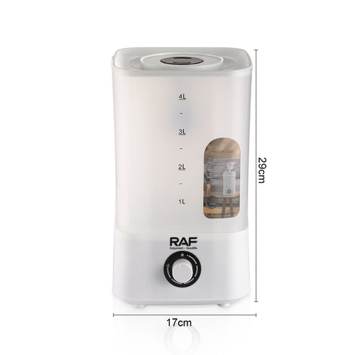 4L Ultrasonic Air Humidifier RAF R.12000  – Quiet Bedroom Cool Mist Diffuser with Auto Shut-Off