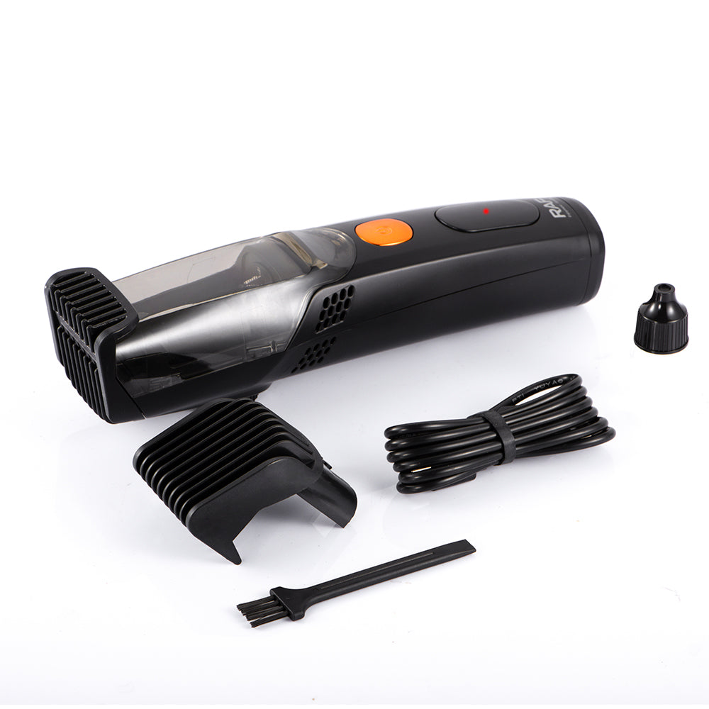 Rechargeable Waterproof Hair & Beard Trimmer RAF R.4073  – Men’s Barber Clipper with Vacuum System
